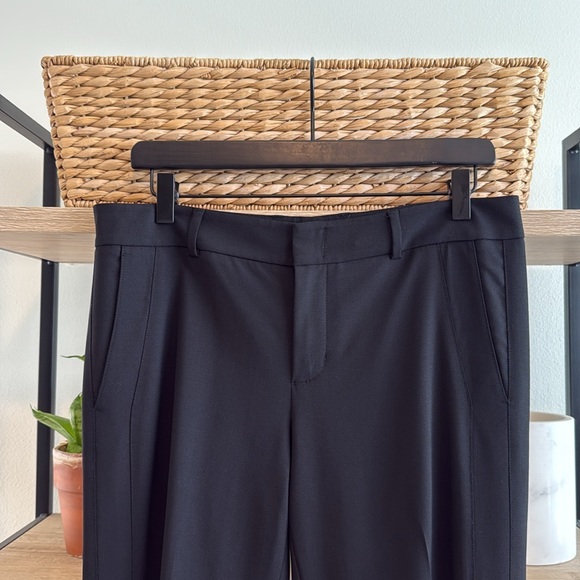 Vince Mid-Rise Stretch Wool Black Career Woven Dress Pant Trouser, 6 - Picture 2 of 9